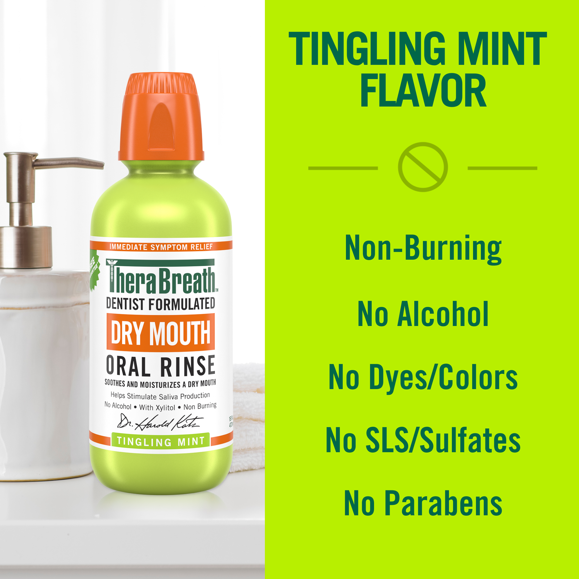 Dry Mouth Oral Rinse - Tingling Mint - Image 2
