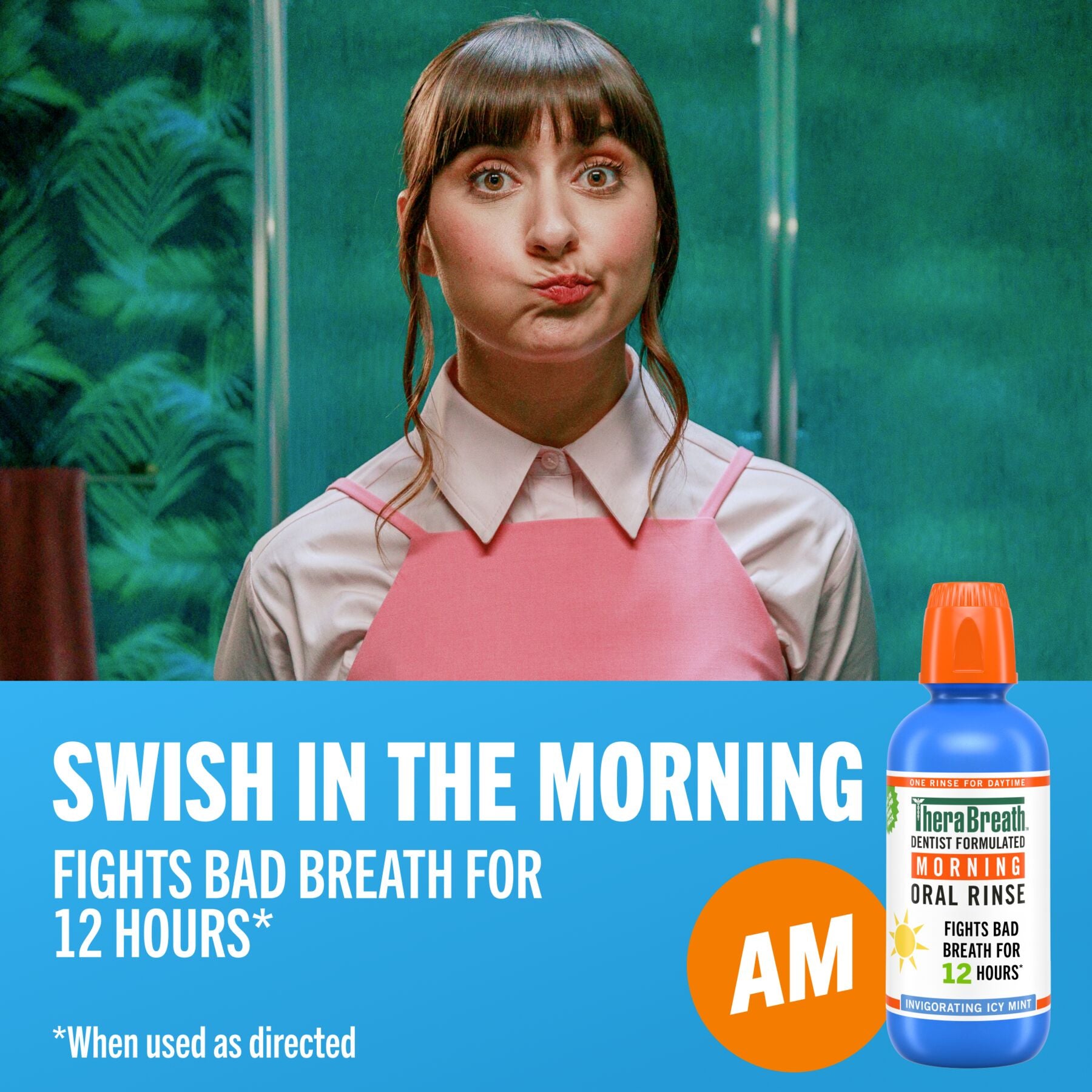 TheraBreath AM + PM Mouthwash Bundle. Morning & Overnight Rinses. 16 fl oz. 2-Pack - Image 4