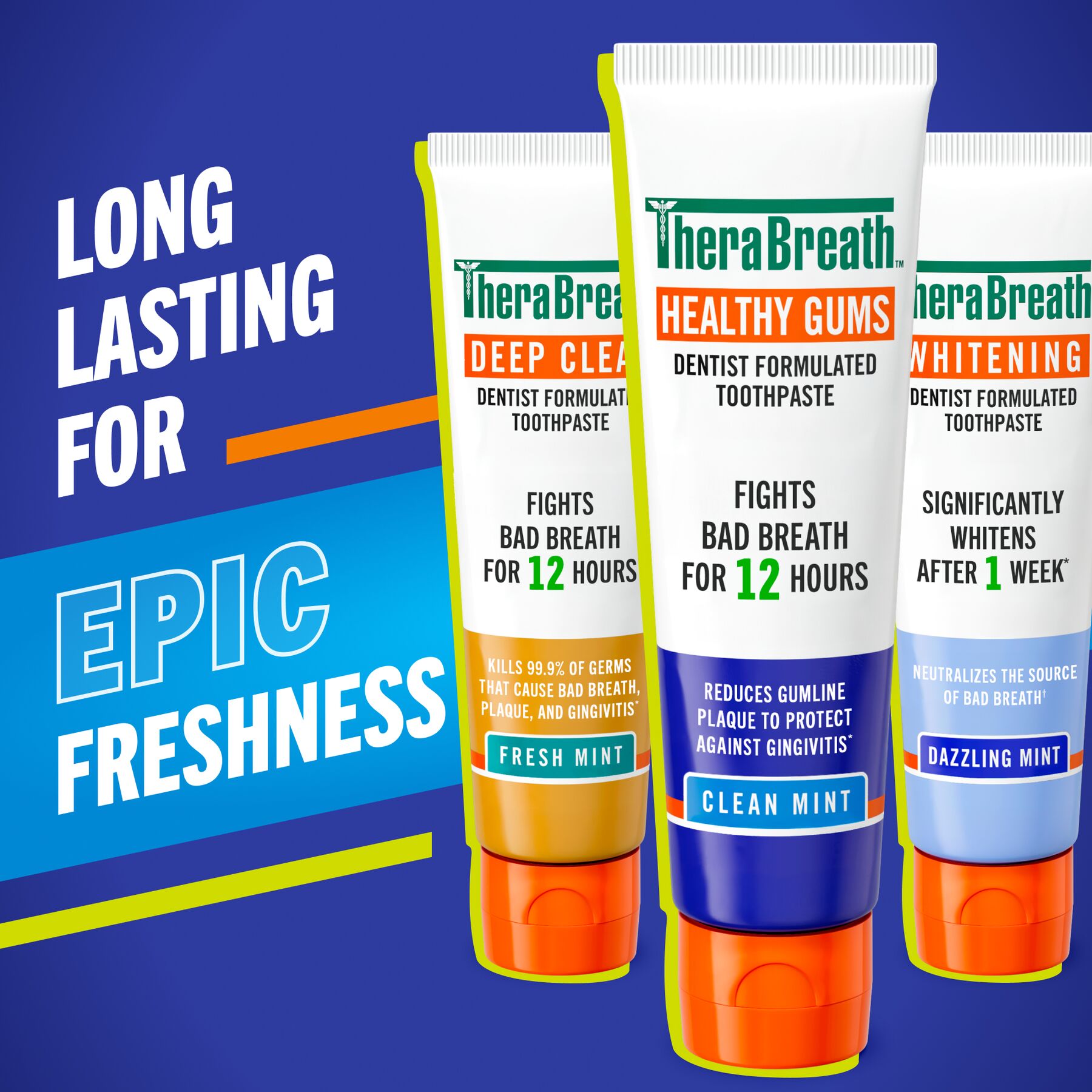 TheraBreath Healthy Gums Toothpaste. Helps Fight Gingivitis. Clean Mint - Image 2