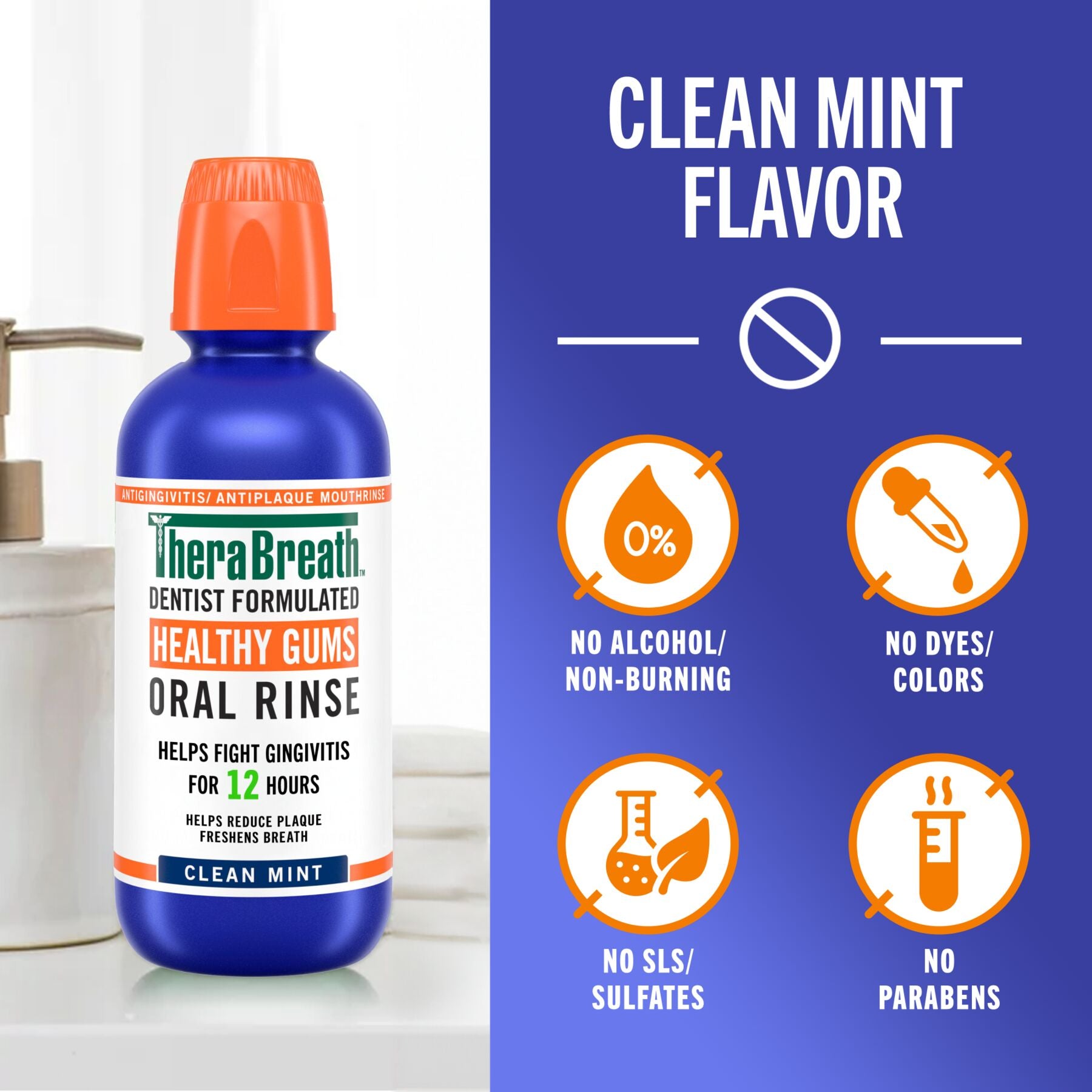 Healthy Gums Oral Rinse w/ Added CPC - Clean Mint - Image 4