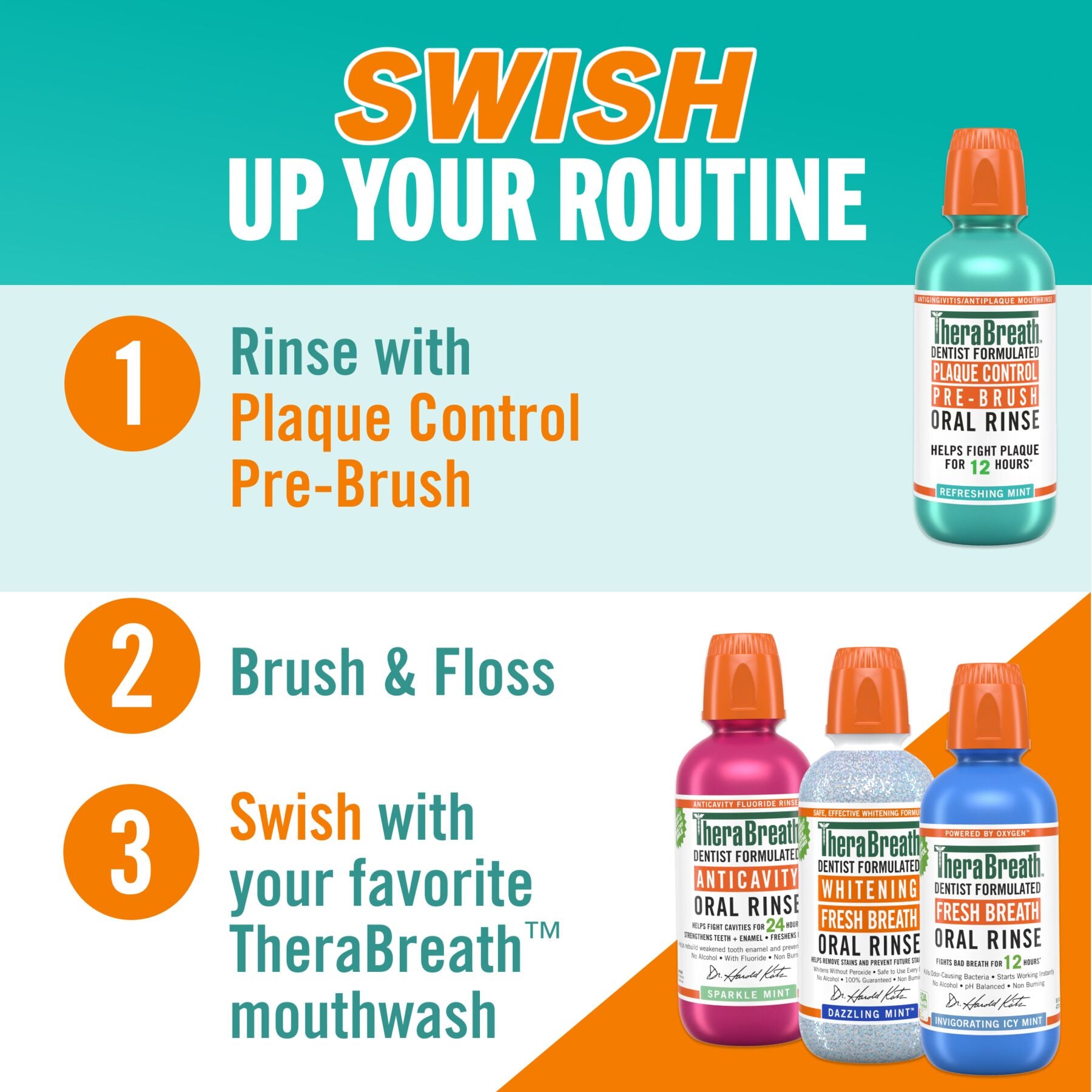 Plaque Control Pre-Brush Oral Rinse - Refreshing Mint Flavor - Image 5