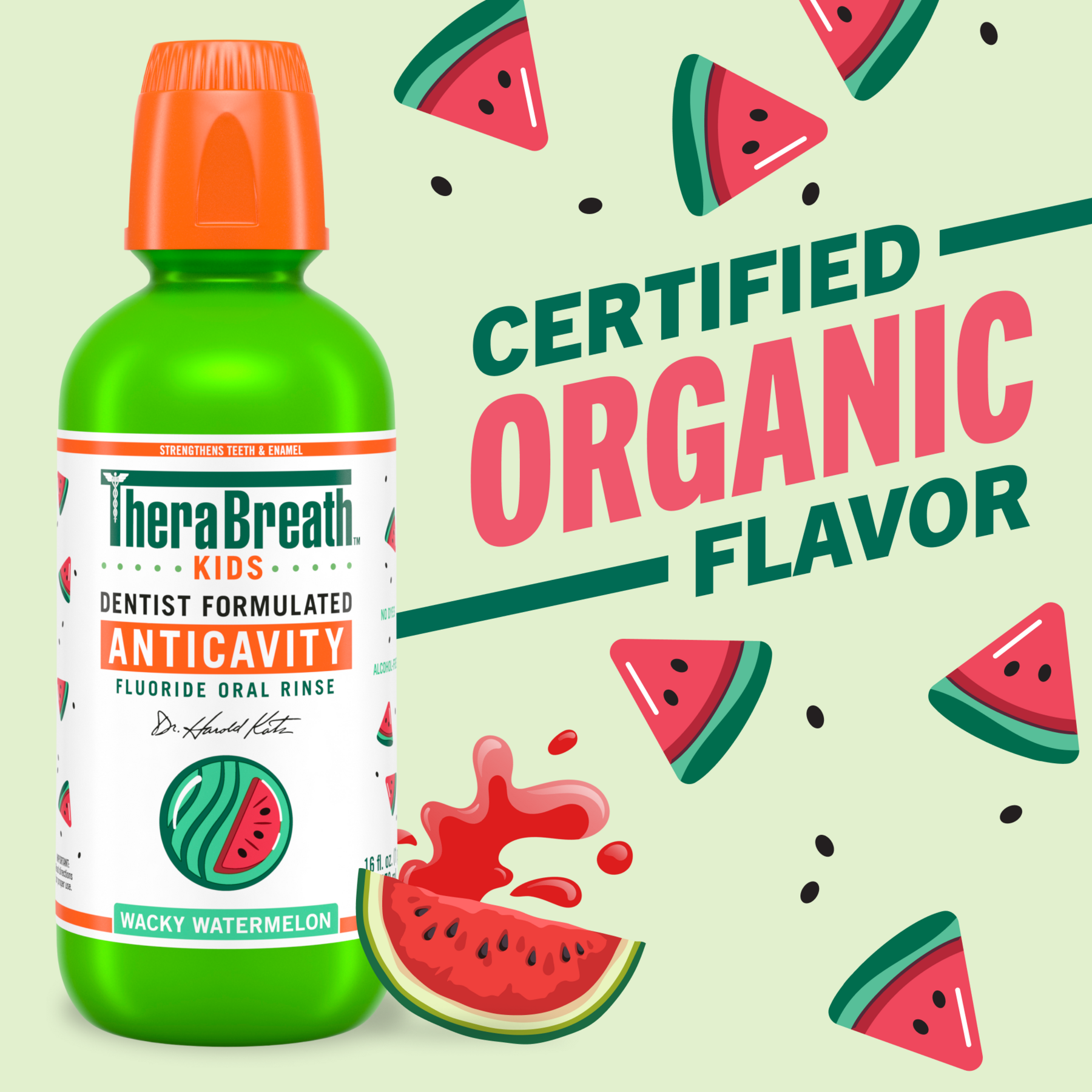 For Kids! Anticavity Oral Rinse - Wacky Watermelon - Image 2