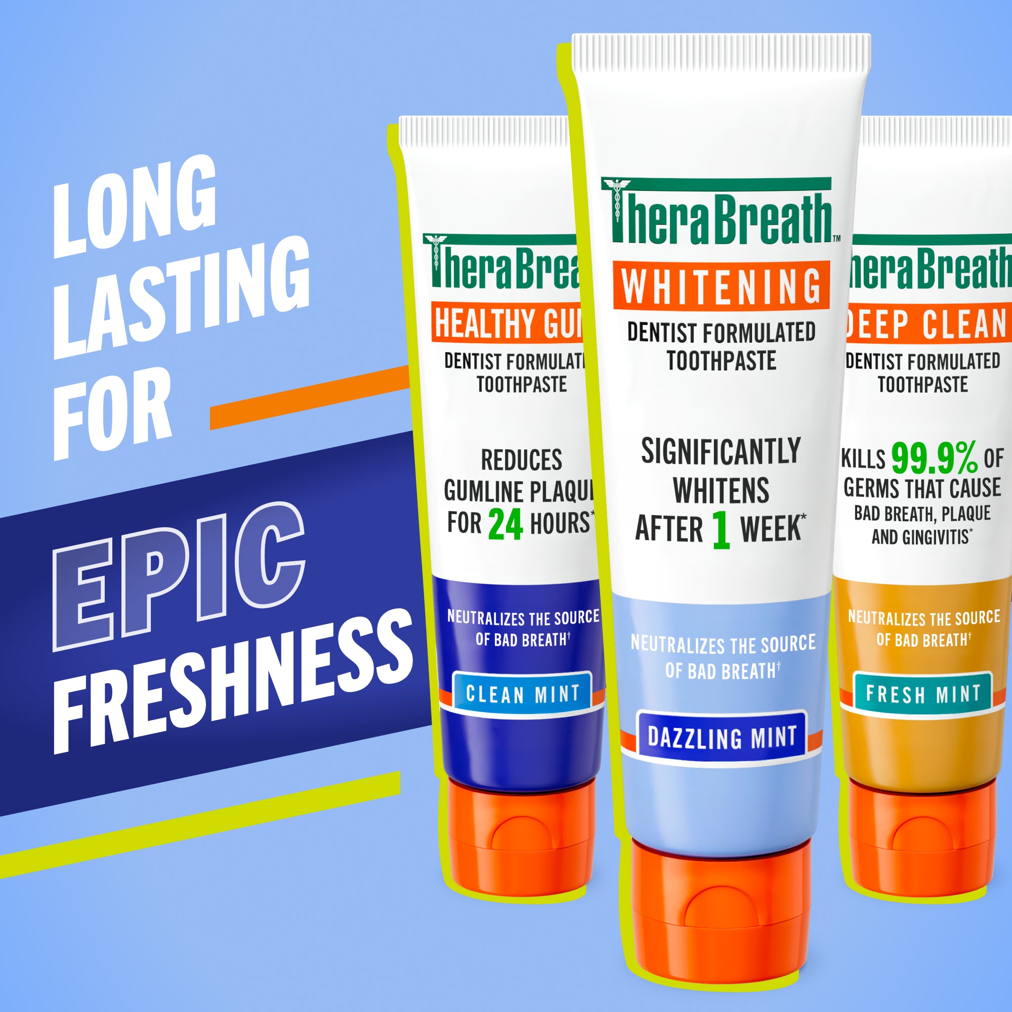 TheraBreath Whitening Toothpaste. Peroxide-Free & Anticavity. Dazzling Mint - Image 2