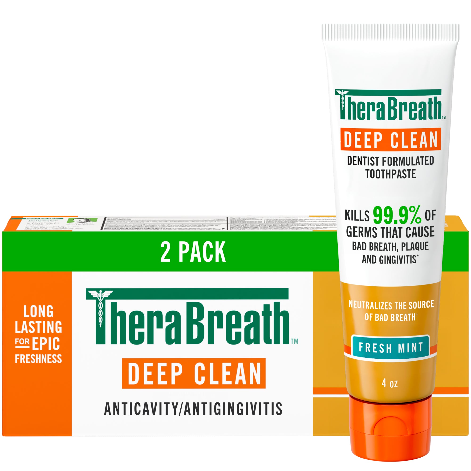 TheraBreath Deep Clean Toothpaste. Helps Fight Bad Breath. Fresh Mint - Image 13