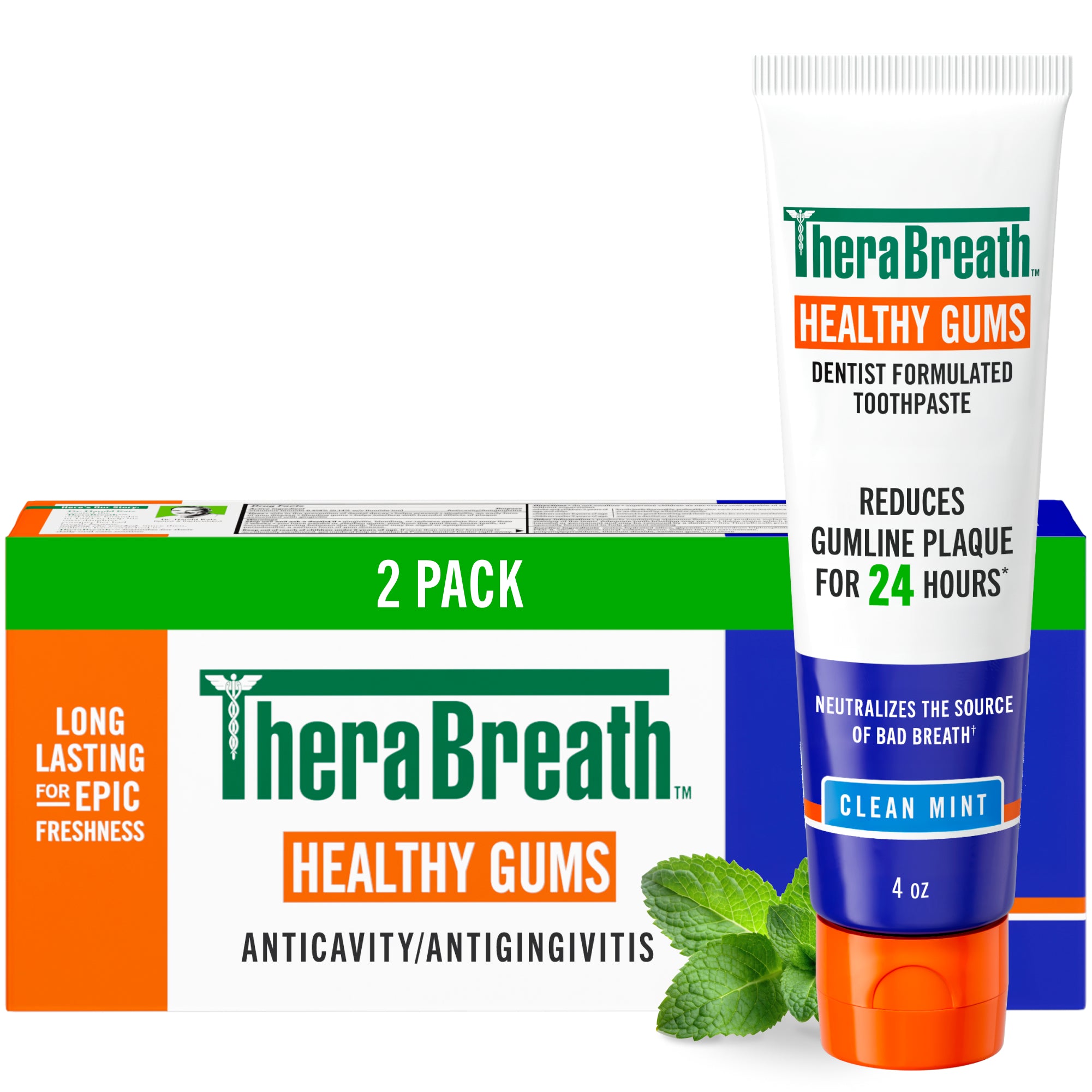 TheraBreath Healthy Gums Toothpaste. Helps Fight Gingivitis. Clean Mint - Image 14