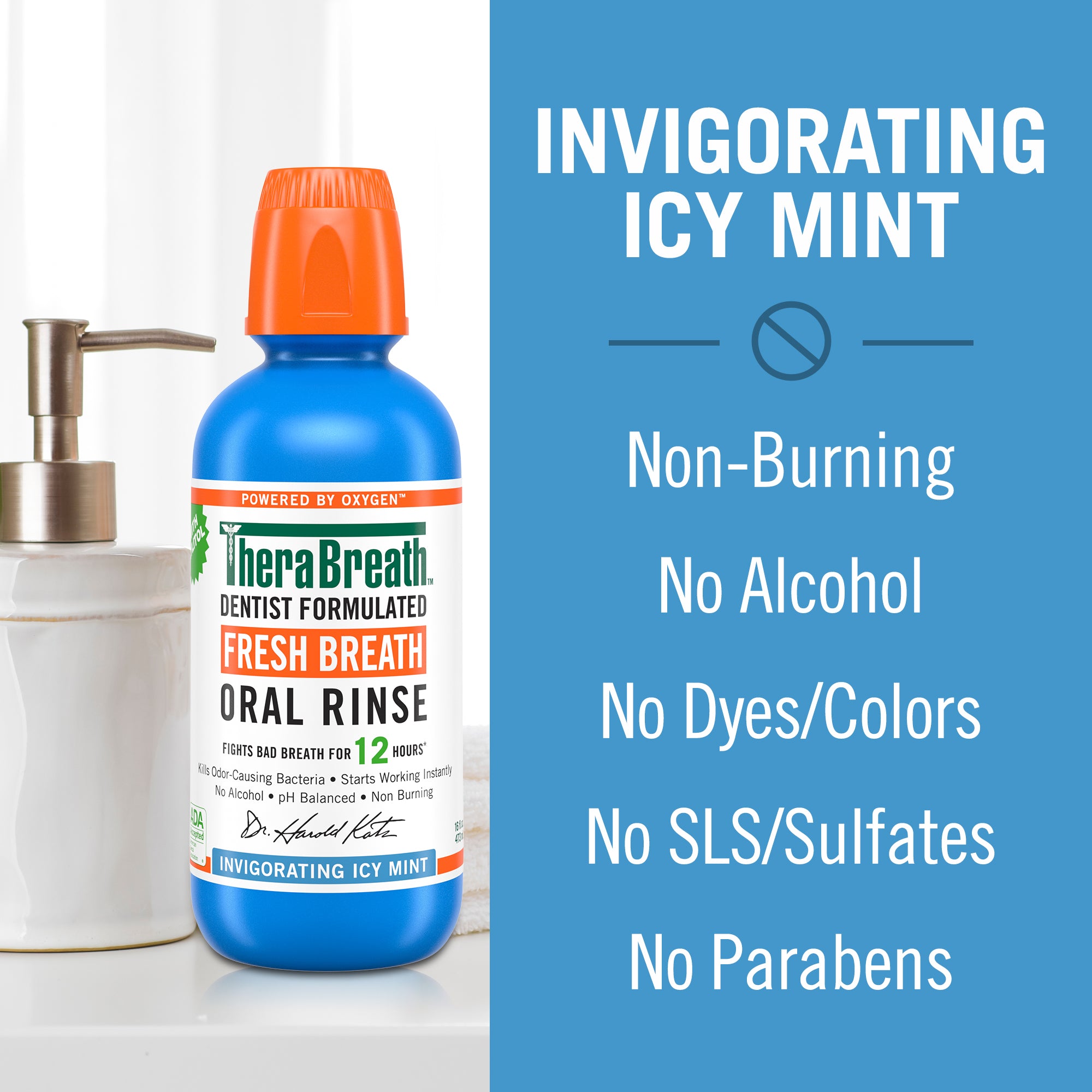 Fresh Breath Oral Rinse - Invigorating Icy Mint - Image 2